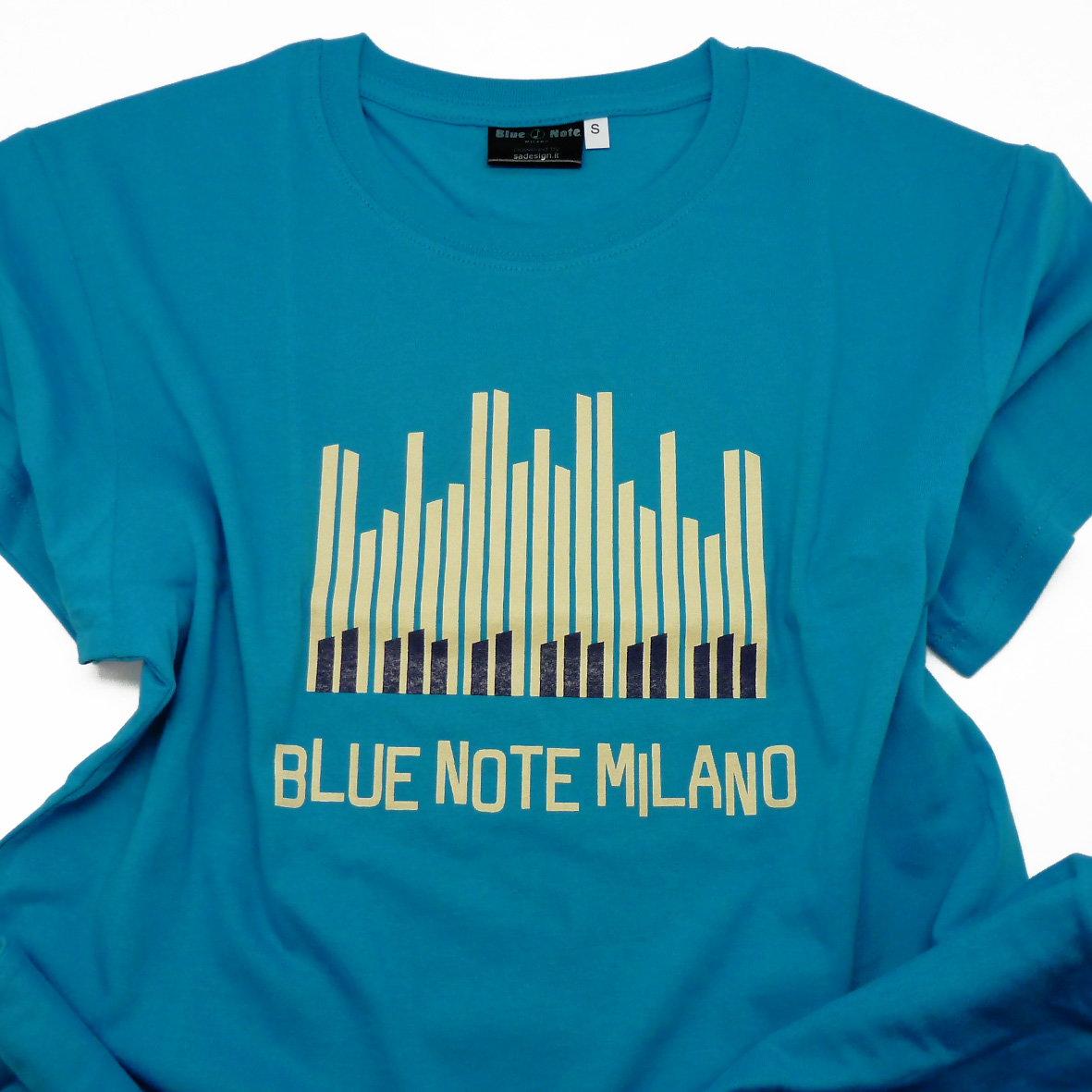 T-Shirt Uomo "Piano Solo " (Celeste)